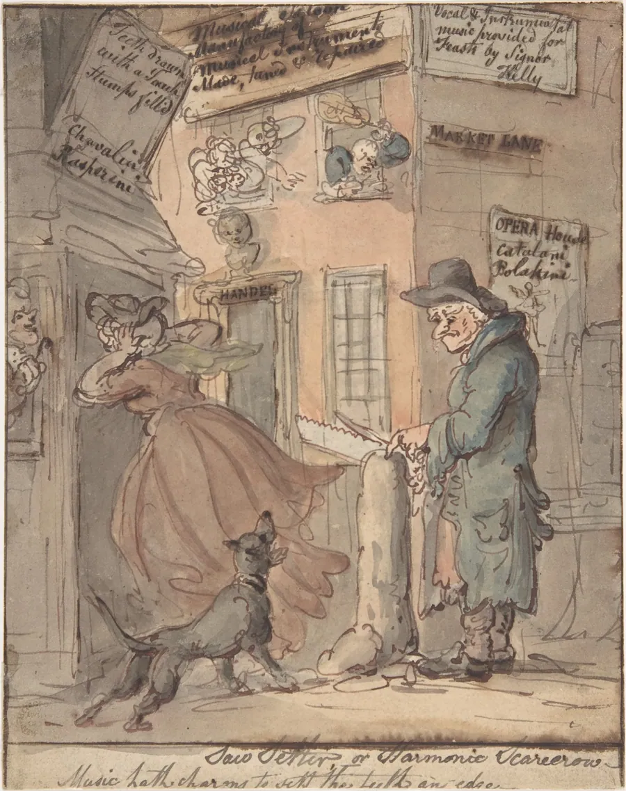 The Saw-Setter by Thomas Rowlandson