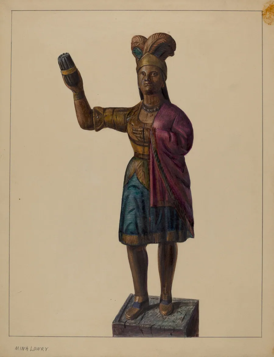 Cigar Store Indian by Mina Lowry