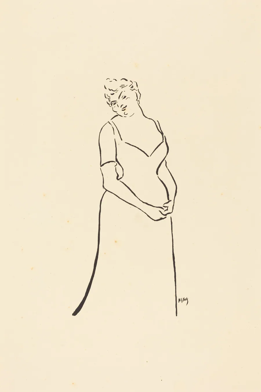 Paula Brebion? by Henri-Gabriel Ibels