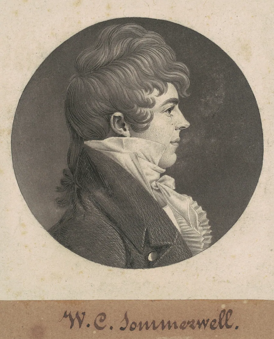 William Clarke Sommerville by Charles B. J. Févret de Saint-Mémin