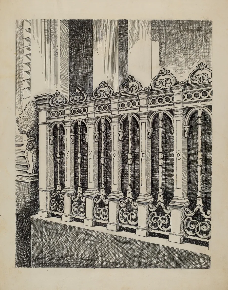 Cast Iron Fence by Al Curry