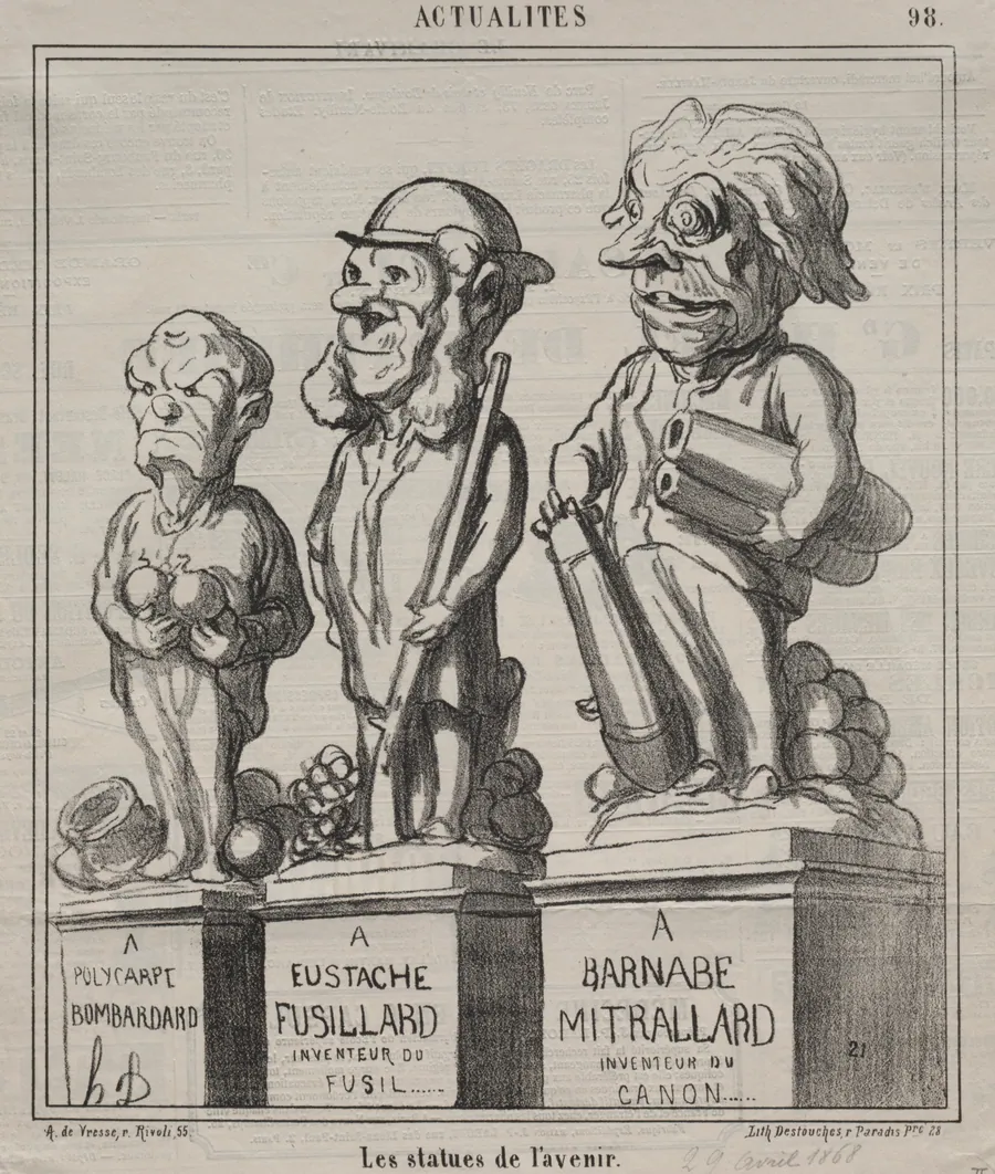 Statues of the future by Honoré Daumier