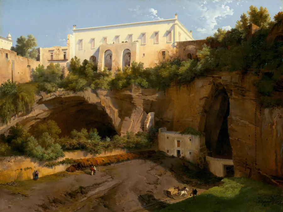 View of a Villa, Pizzofalcone, Naples by Lancelot-Théodore Turpin de Crissé