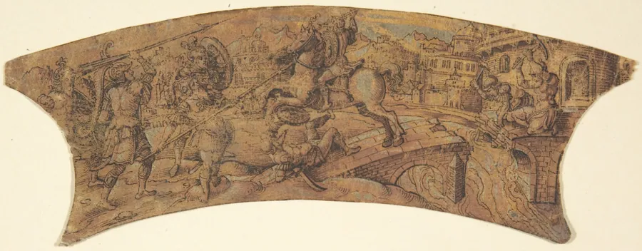 Design for Border of a Shield by Anonymous, German, 19th century