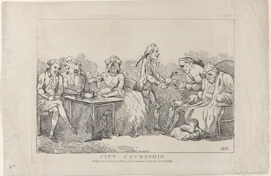 City Courtship by Thomas Rowlandson