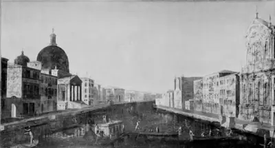 Prospekt fra Canale Grande i Venezia