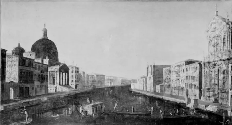 Prospekt fra Canale Grande i Venezia by Ubekendt