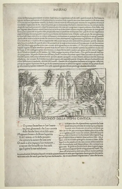 Dante and Virgil with the Vision of Beatrice