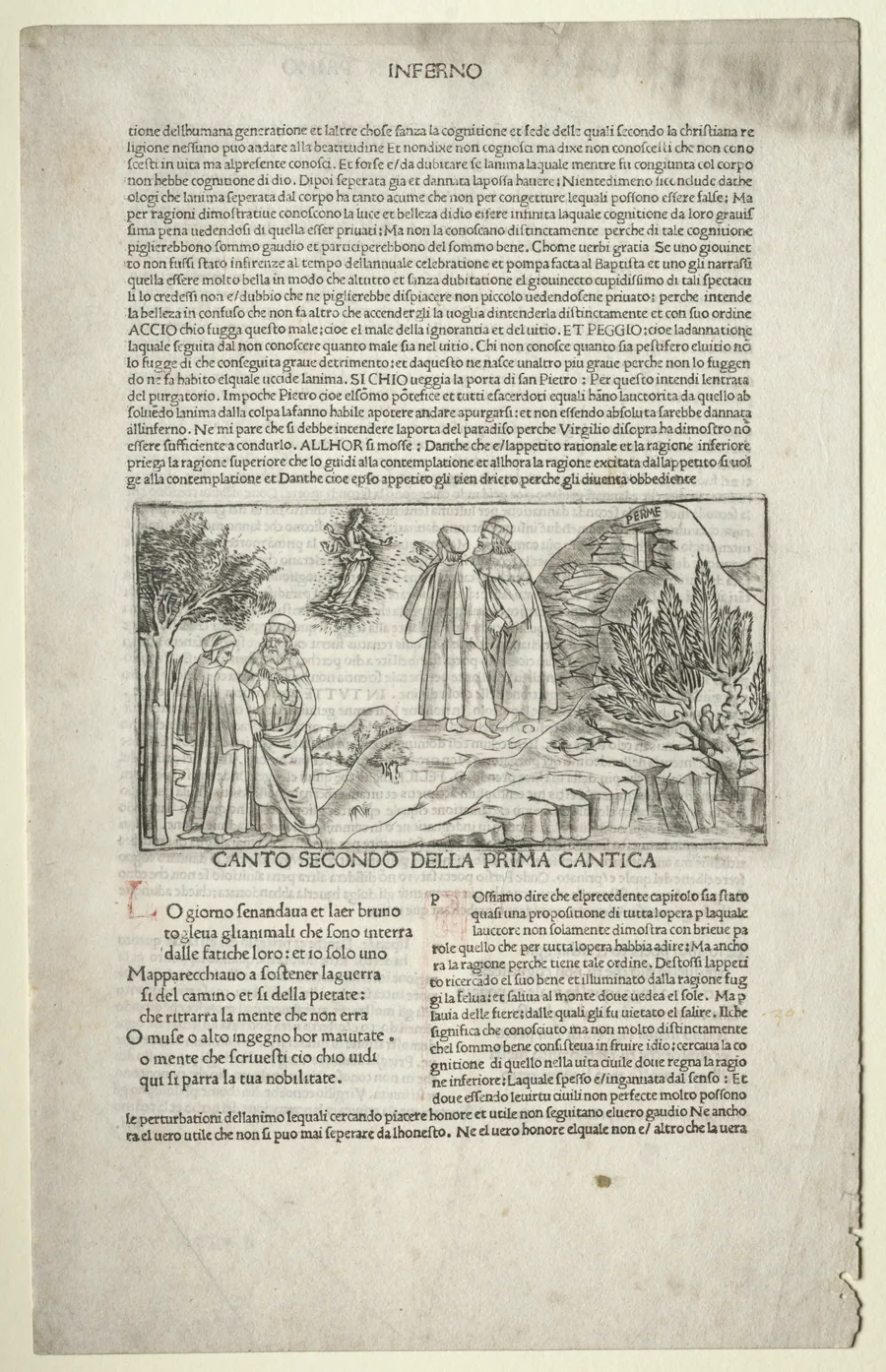 Dante and Virgil with the Vision of Beatrice by Baccio Baldini