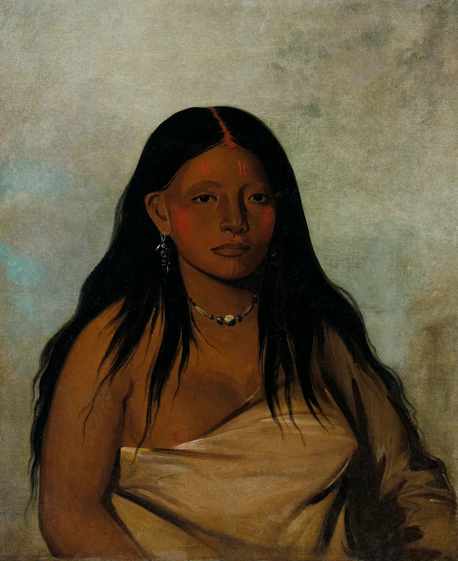Shé-de-ah, Wild Sage, a Wichita Woman by George Catlin, born Wilkes-Barre, PA 1796-died Jersey City, NJ 1872