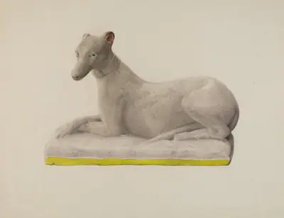 Chalkware Greyhound