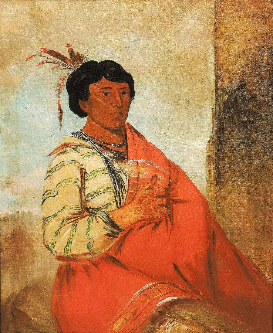 Gaw-záw-que-dung, He Who Halloes by George Catlin, born Wilkes-Barre, PA 1796-died Jersey City, NJ 1872