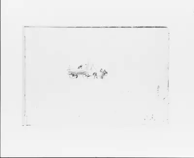 Men with a Hayrick drawn by Two Horses (from Sketchbook VII)