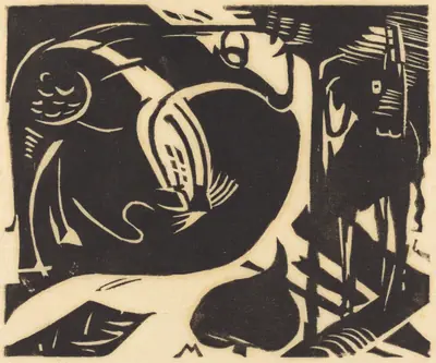 Two Mythical Animals (Zwei Fabeltiere)