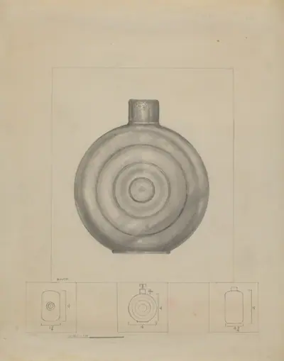 Pewter Dram Bottle