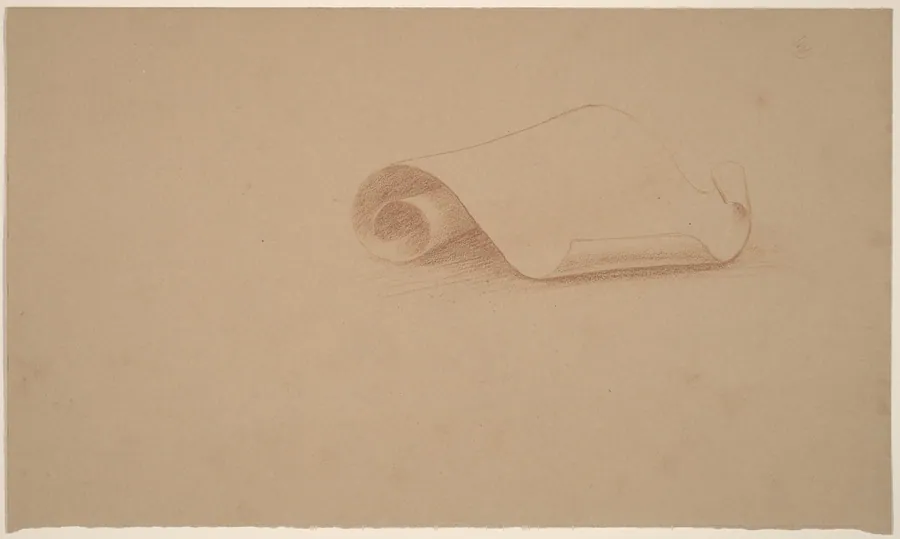 Study of a Scroll by Charles Sprague Pearce