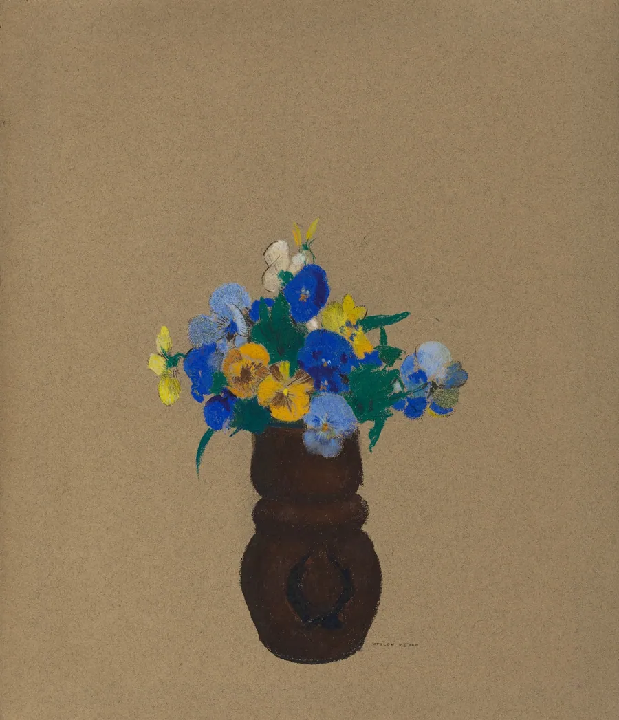 Pansies by Odilon Redon