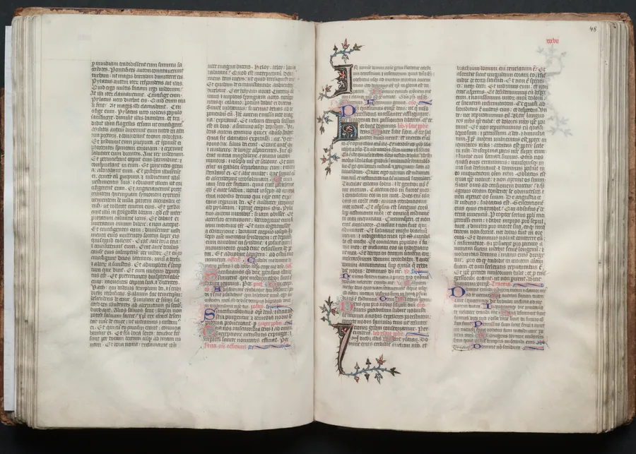 The Gotha Missal:  Fol. 47v, Text by Master of the Boqueteaux