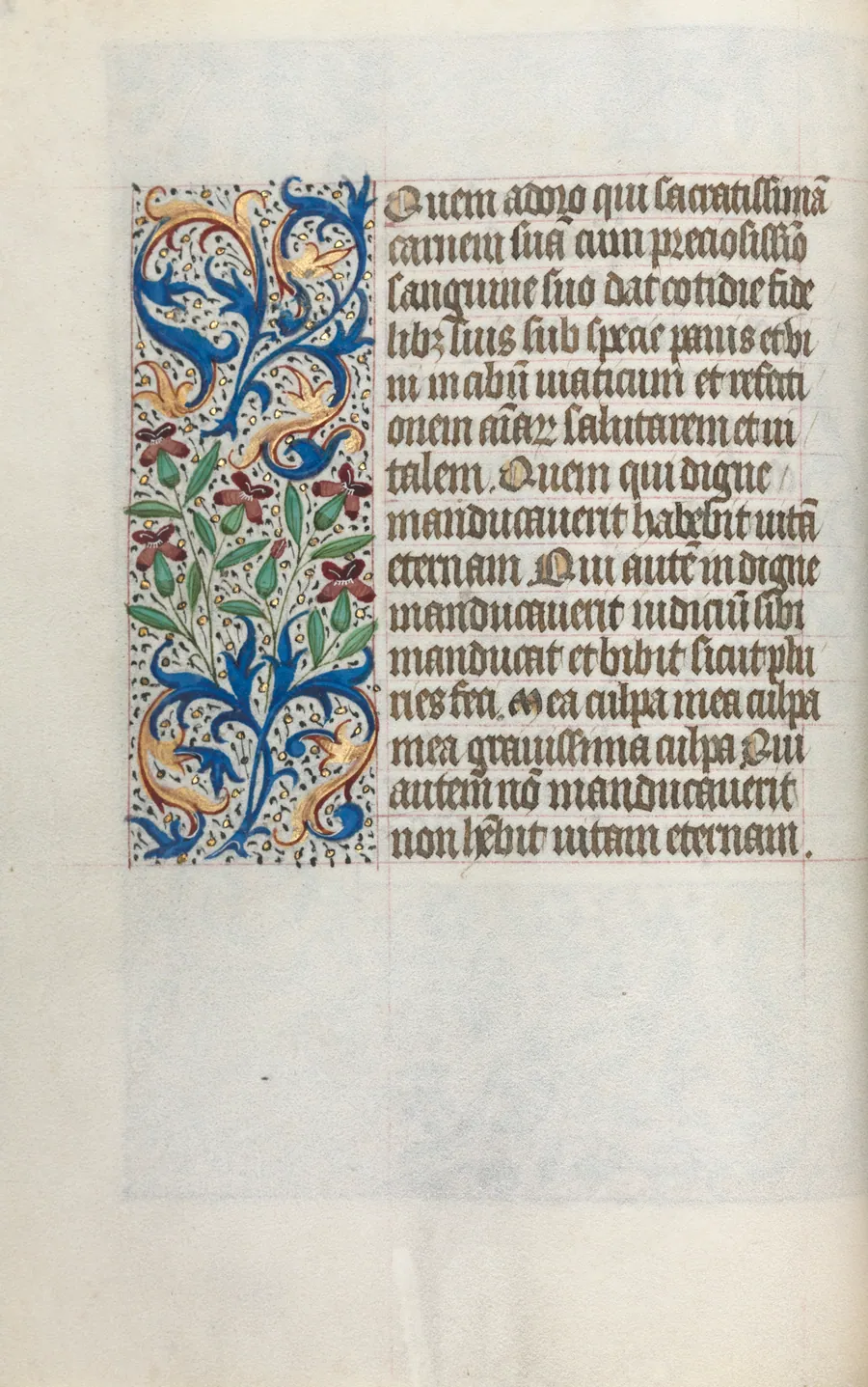 Book of Hours (Use of Rouen): fol. 23v by Master of the Geneva Latini
