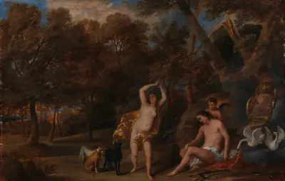 Venus begræder den døde Adonis