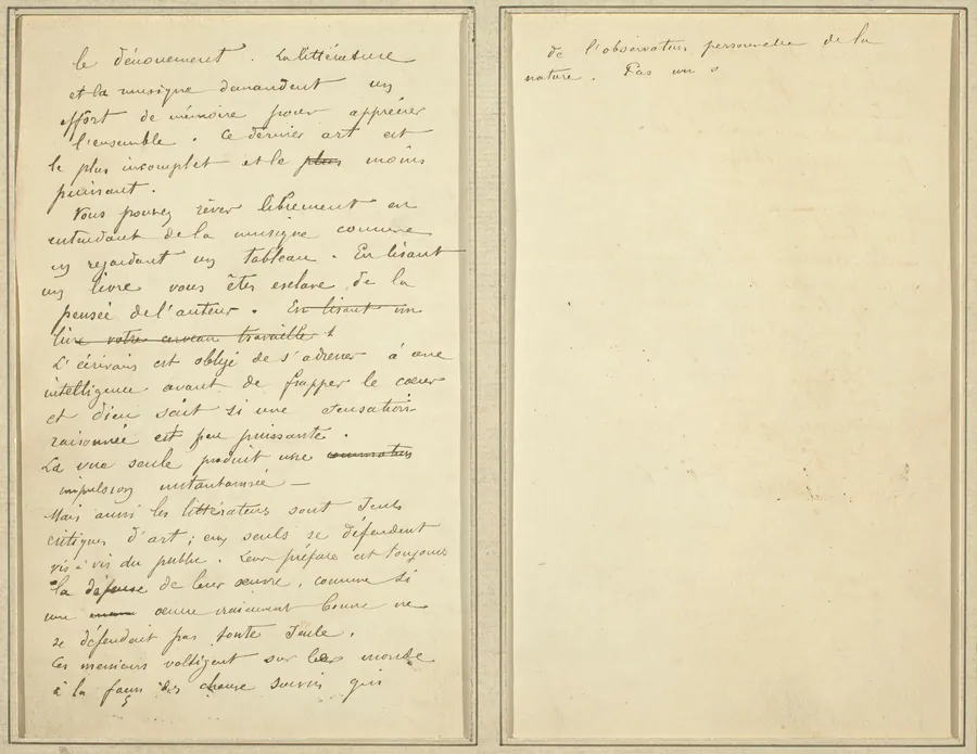 Manuscript Pages [verso] by Paul Gauguin