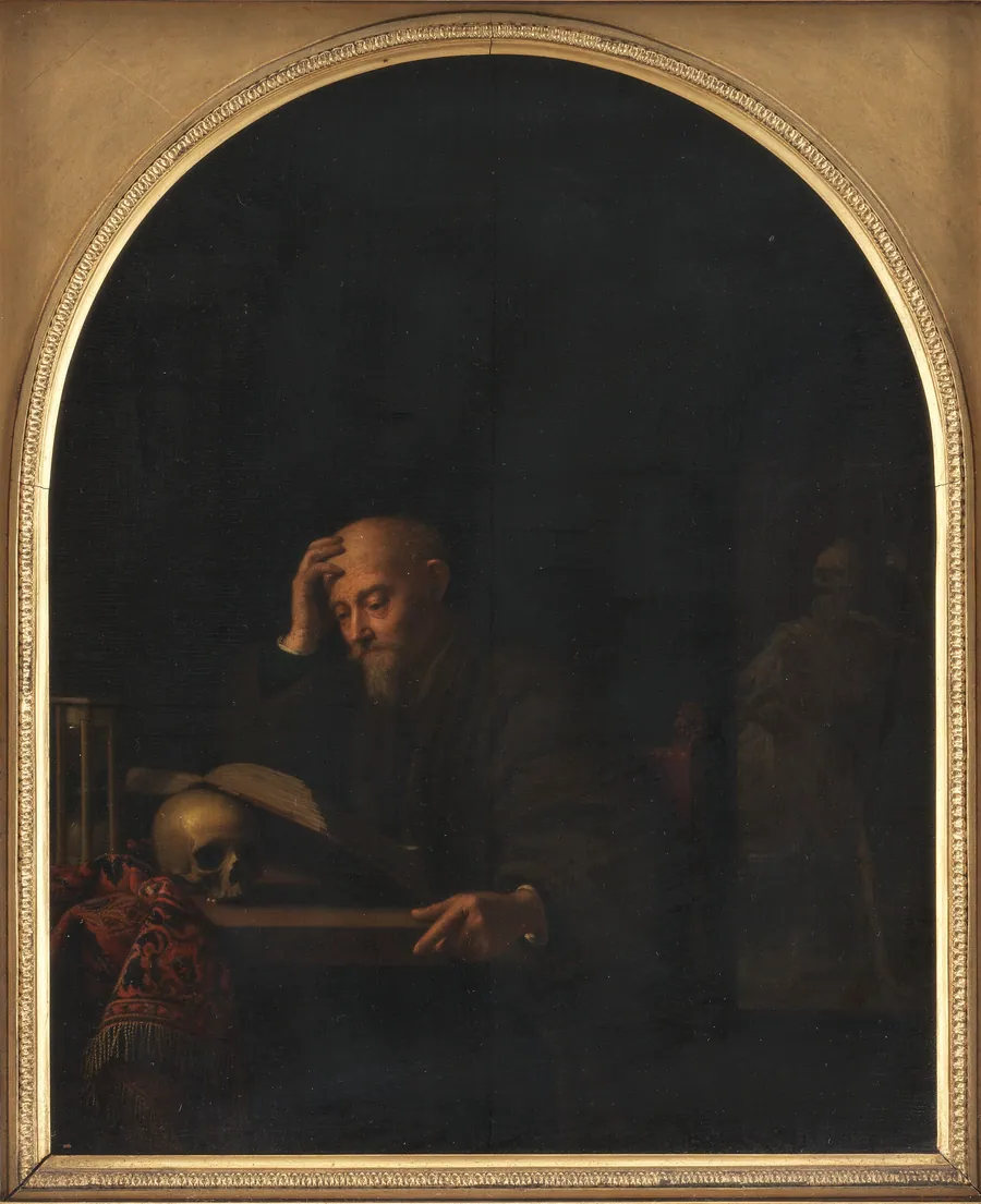 Den lærde og Døden by Toussaint Gelton