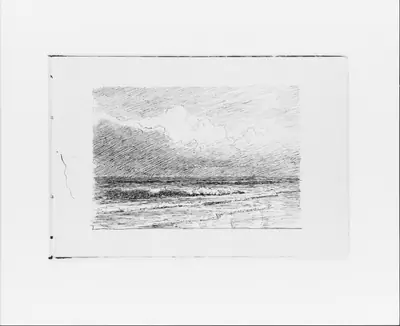 Seascape with an Approaching Storm (from Sketchbook VII)