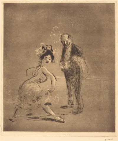 Danseuse et Maître d'hôtel (Dancer and Headwaiter)