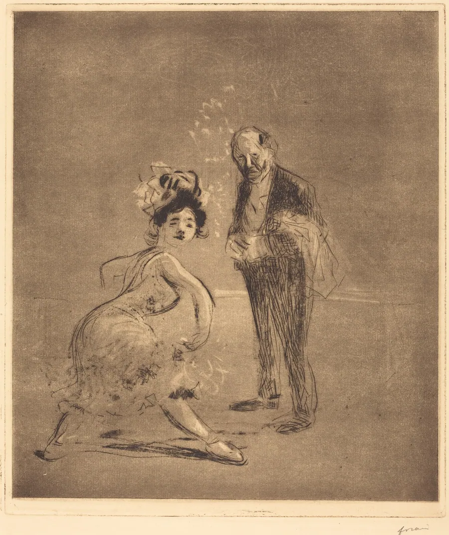 Danseuse et Maître d'hôtel (Dancer and Headwaiter) by Jean-Louis Forain