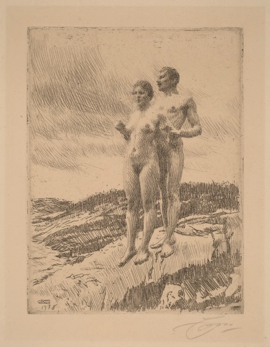 The Two by Anders Zorn