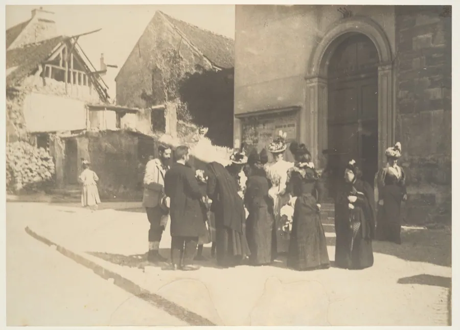 Street Scene, La-Queue-en-Brie (Val-de-Marne) by Edgar Degas
