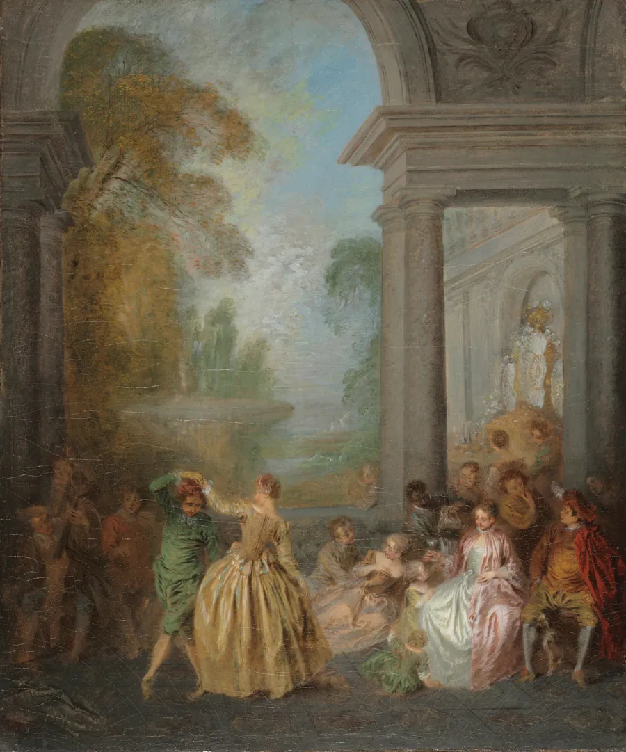 Dancers in a Pavilion by Jean-Baptiste Pater