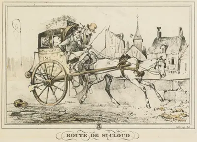 Scenes of Daily Life, Roads and Paths: Road to Saint-Cloud (Scènes de la vie quotidienne, Route et Chemins: Route de Saint-Cloud)