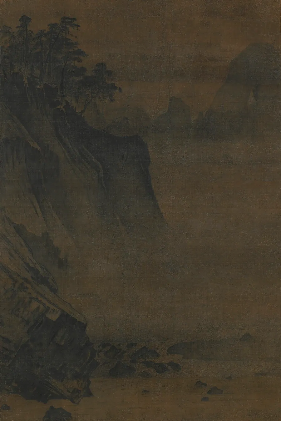 Rapids in a mountain valley by Formerly attributed to Xia Gui 夏珪 (active ca. 1195-1230)