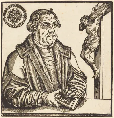 Martin Luther, Half-Length to the Left with a Book in his Hands