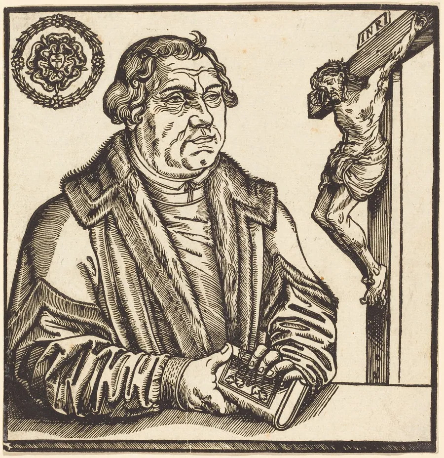 Martin Luther, Half-Length to the Left with a Book in his Hands by German 16th Century