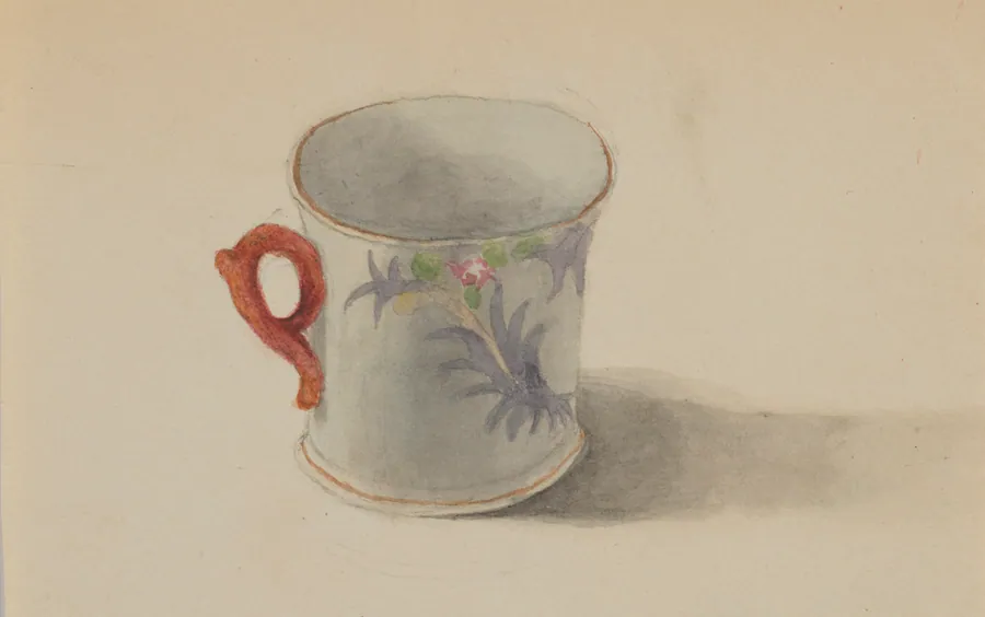 Untitled (Cup) by Mary Vaux Walcott, born Philadelphia, PA 1860-died St. Andrews, New Brunswick, Canada 1940