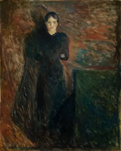 Sortklædt dame