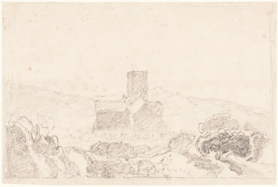 Landscape with Church by John Sell Cotman