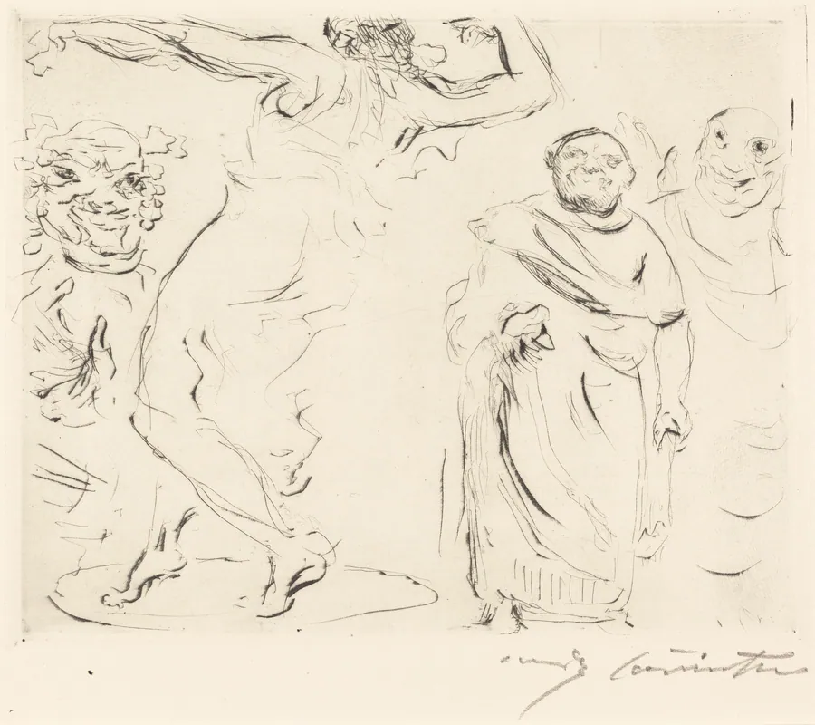 Das Gastmahl des Trimalchio: pl. XI (The Banquet of Trimalchio: pl. XI) by Lovis Corinth