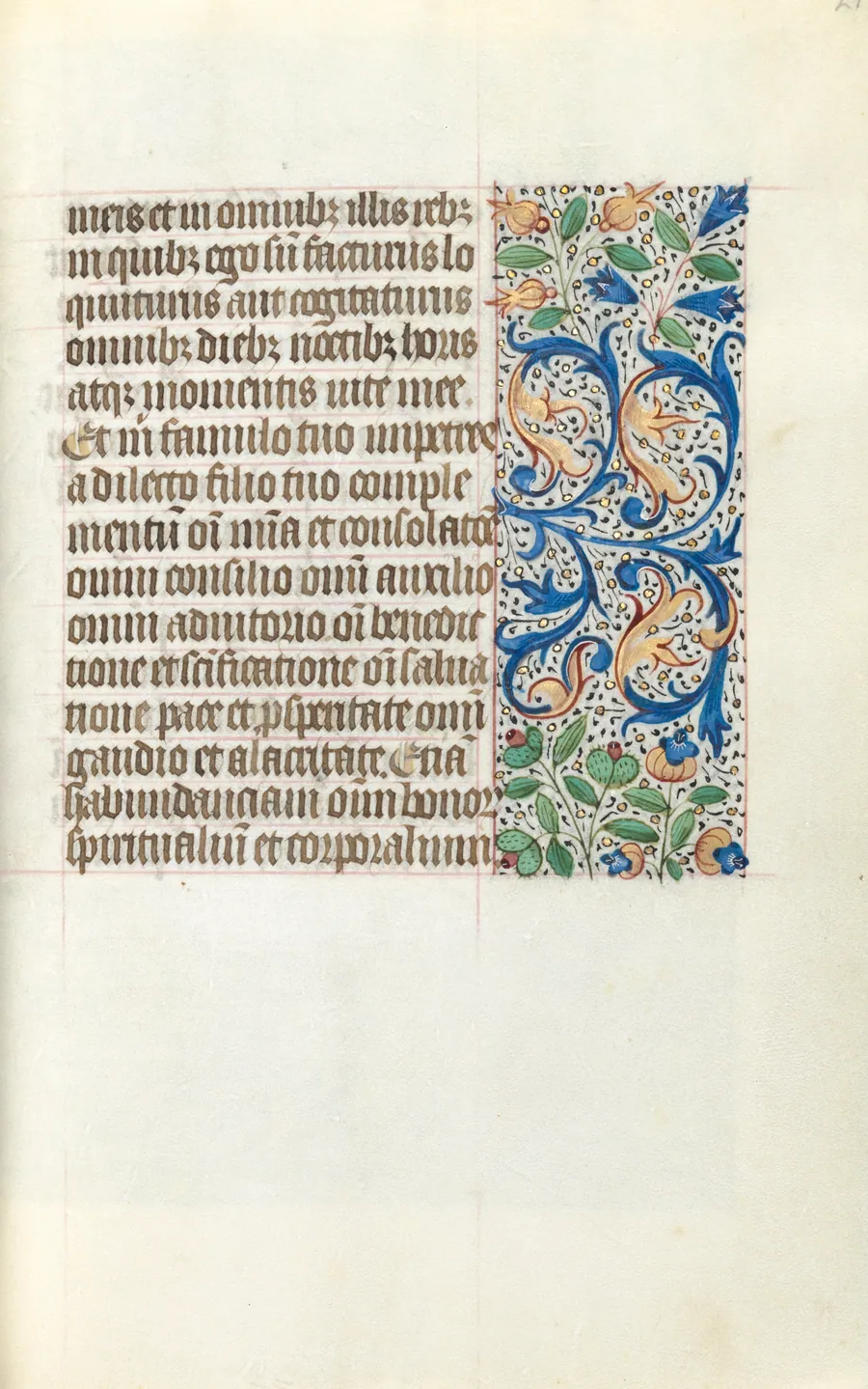 Book of Hours (Use of Rouen): fol. 21r by Master of the Geneva Latini
