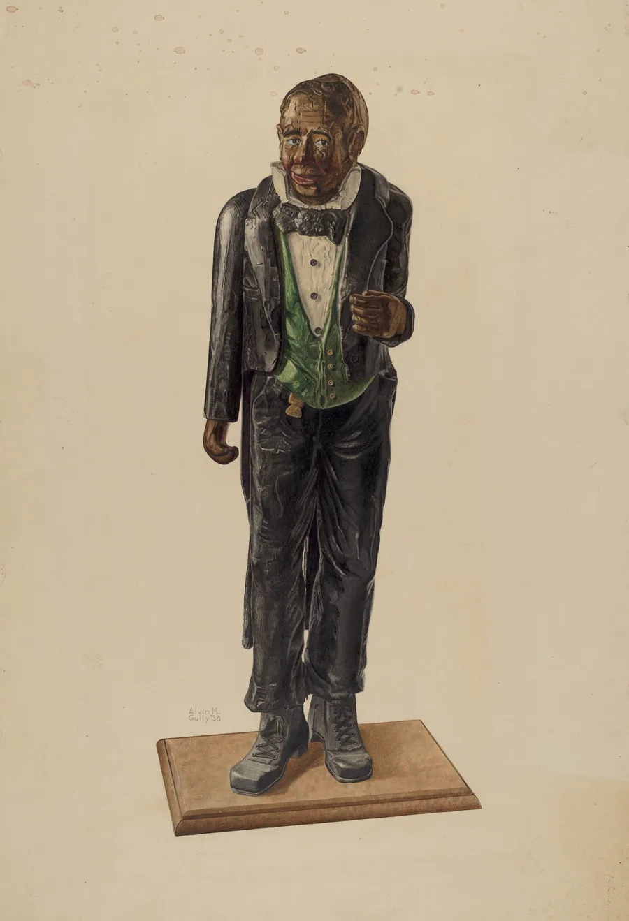 Hotel Porter Figure by Alvin M. Gully