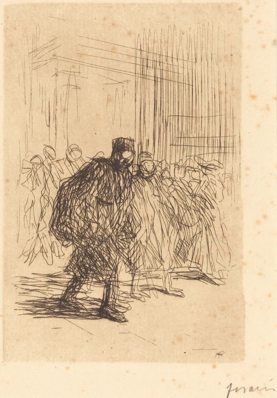 Les couloirs du Palais (The Corridors of the Palace of Justice) by Jean-Louis Forain