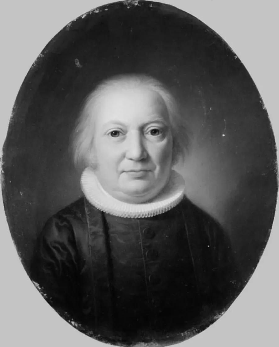 Amtsprovst Troels Smith, kunstnerens svigerfader by C.G. Kratzenstein Stub