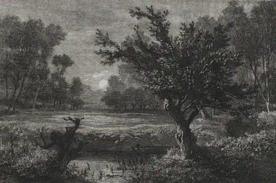 Moonrise in the Andilly Valley