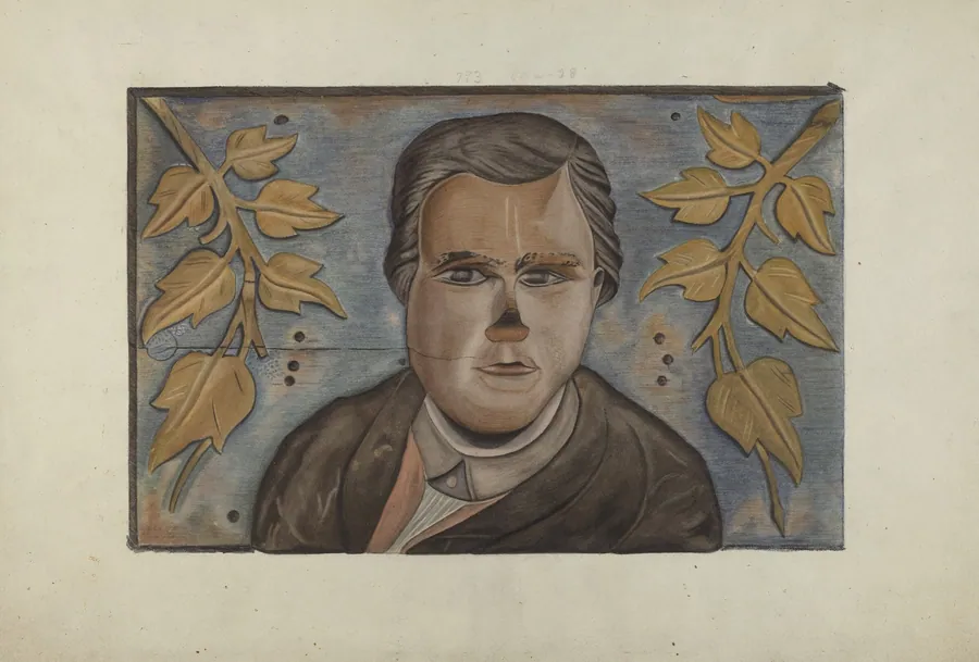Stern Board Carving by Sumner Merrill