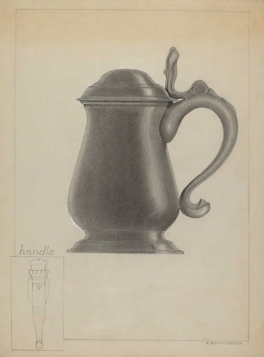 Pewter Tankard by Arthur Zaidenberg