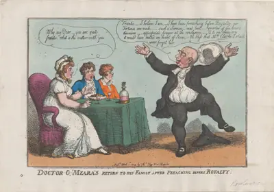 Doctor O'Meara's Return to His Family After Preaching Before Royalty