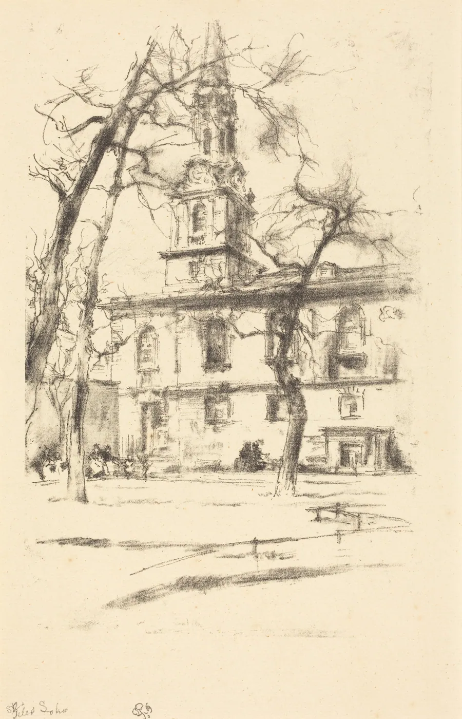 St. Giles-in-the-Fields by James McNeill Whistler