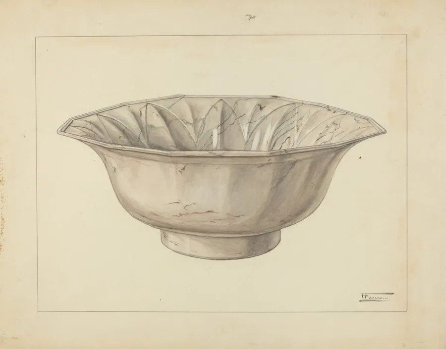 Wash Bowl and Pitcher by Frank Fumagalli